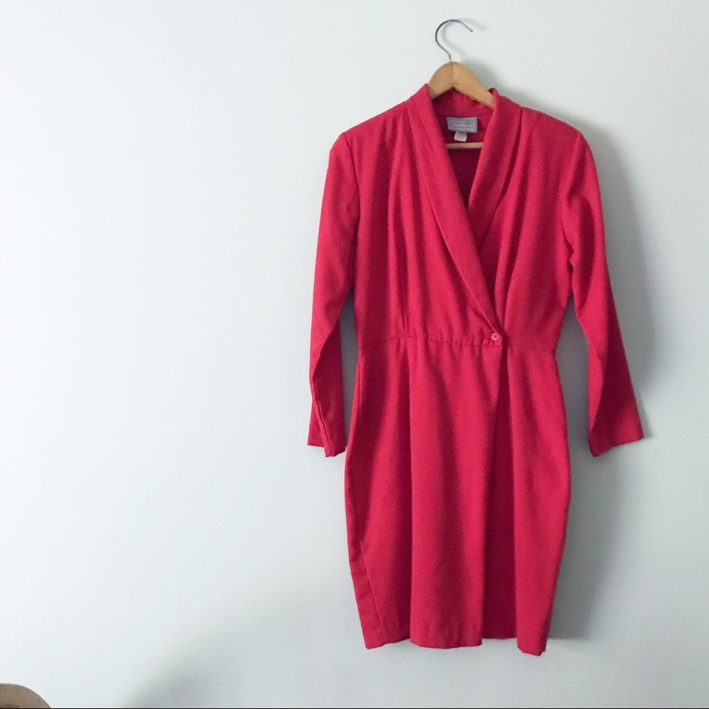 [Vintage] Carol Anderson Petites Red Power Dress